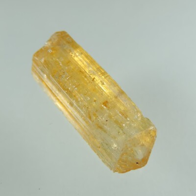 yellow orange Imperial topaz crystal, terminated specimen, Brazil