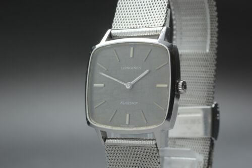 【Exc+5】 Vintage LONGINES Flagship 4048 Cal.428 Square MT Men's Watch From JAPAN