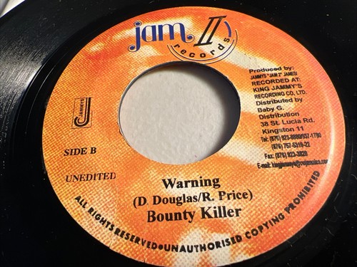 Bounty Killer - Warning, 7", (Vinyl) - 第 2/8 張圖片