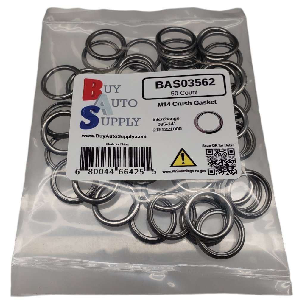 M14 Oil Drain Plug Gasket Metal Crush Fits Dorman 095141 Hyundai Kia