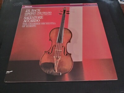 Salvatore Accardo - Bach: Concerti Per Violino NM Audiophile Philips Record 1985