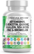 Artemisinin Quercetin Zinc Mullein Quinine Supplement with Sea Moss Bromelain As