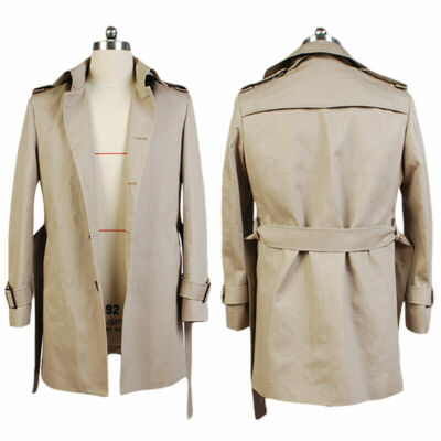 Constantine Cosplay Costume Cotton Twill Trench Coat Jacket