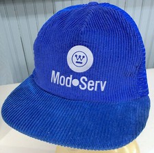 VTG Westinghouse Mod Serv Corduroy Snapback Made in USA Baseball Cap Hat