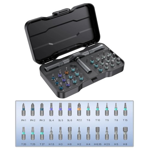 New 24in1 Amazing Multifunction Ratchet Screwdriver Set Magnetic Repair Tool Kit - Picture 8 of 13
