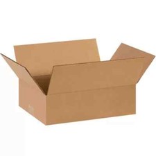 50 - 15x12x4 Cardboard Shipping Moving Storage Boxes FLAT Corrugated Cartons