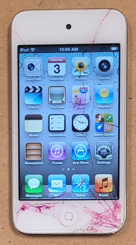 Apple iPod Touch 4th Generation - 8GB - A1367 - White and Silver - READ ...