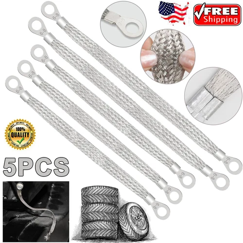 Automotive Car Truck Firewall Body Frame Copper Engine Ground Strap Cable Kit - Picture 3 of 31