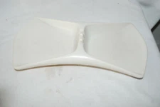  Art Pottery Ashtray Large Reverse Splash White Mid Century Made In USA