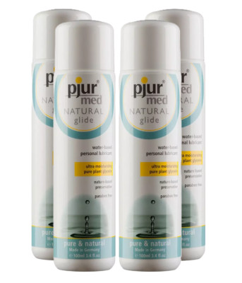 Pjur Med Natural Glide 3.4 Oz Set of 4