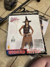 New Rubie  s WICKED WITCH Costume Teen 2-6 Young Adult XS Orange Halloween Hat
