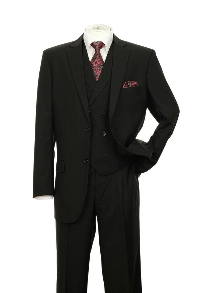 Men's 3 Piece Luxurious Suit With Vest&Pants Two Button Two Side Vents 5702V9 - Image 3 of 4