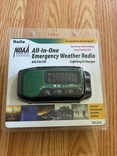 Kaito All-in-One Emergency Weather Radio AM/FM/SW - KA350 - Light  Charger