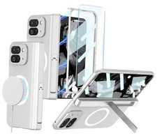 Case for Google Pixel 9 Pro Fold Compatible with Wireless Charging , Silver