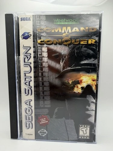 Command & Conquer (Sega Saturn, 1997) CIB Complete In Box /w Registration Card