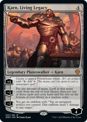 FOIL Karn, Living Legacy Magic The Gathering Foil Dominaria United - NM