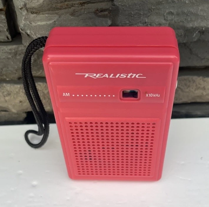 Realistic AM FM Pocket FlavoRadio Flavor Radio Savory Strawberry VTG RARE Works - Image 2 of 4