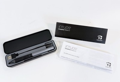 Wacom Intuos Creative Stylus 2 CS600P Bluetooth iPad Pen, Case Manual, Tip