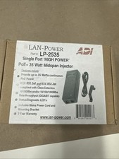 NEW LAN Power Single Port High Power/PoE Plus Midspan Injector LP-2535