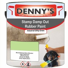 Dennys Waterpoof Stamp Out Damp Paint - Industrial Utility Green