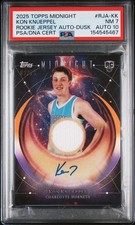 2025 TOPPS MIDNIGHT ROOKIE JERSEY AUTO DUSK KON KNUEPPEL 62/75 PSA 7 AUTO 10