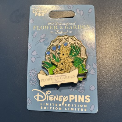 2025 EPCOT Disney Parks Flower & Garden Marvel Groot Guardians LE 4000 Pin