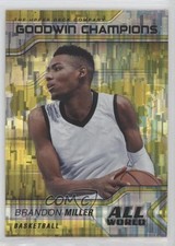 2023 Upper Deck Goodwin Champions All-World Yellow Brandon Miller #AW-12 a2v