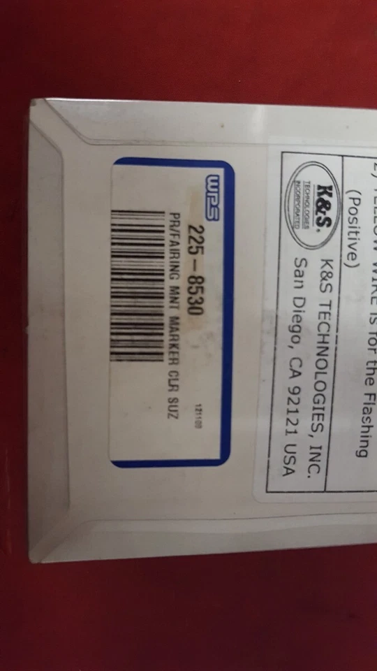 NUEVO K & S/Suzuki Frontal LED Señales de Giro Marcador Luces Carenado Montaje 25-8530 Foto 4 de 4