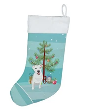 Pit Bull White #1 Christmas Stocking WDK3116CS