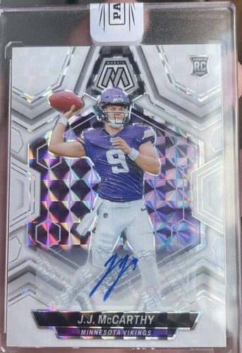 2024 Panini Mosaic - Rookies J.J. McCarthy #310 Mosaic Prizm Autographs (AU, RC)