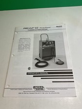 Lincoln Electric Pro-Cut 60 Three Phase Welding Owners  Manual IM 483A 1993