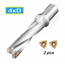 Vollbohrer 4xD 17 mit Innenkühlung Wendeplattenbohrer U Drill WC03 /WCMX030208FN