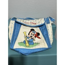 Vintage Mickey Mouse Bottle Holder Diaper Bag With Strap All Star Baseball Baby
