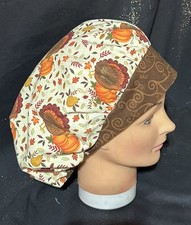 Thanksgiving Scrub Hat. Hat Is Adjustable.