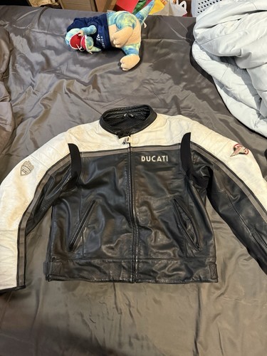 Rare Dainese Ducati Meccanica Leather Motorcycle Jacket