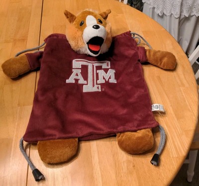 Texas A&M Aggies Plush Mascot Collie Dog Backpack toy Reveille