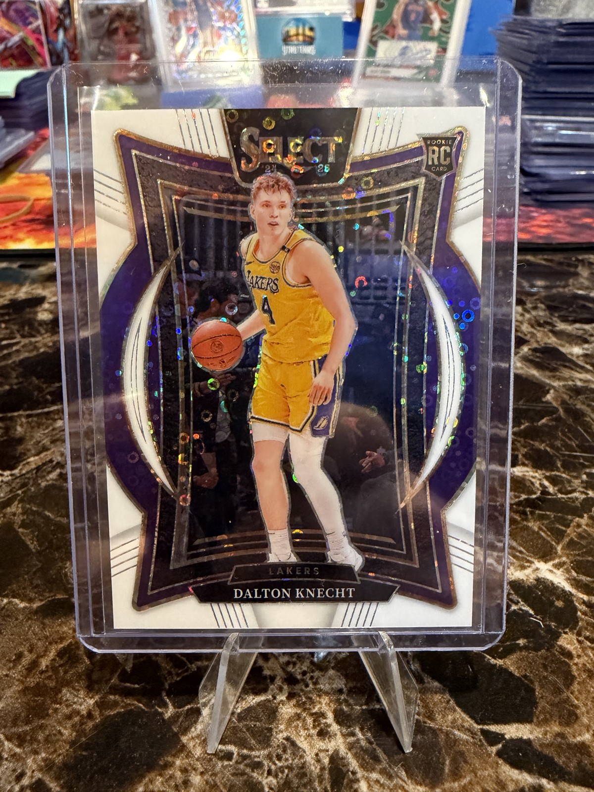 2024-25 Panini Select - Concourse Dalton Knecht #91 White Disco Prizm /75 (RC)