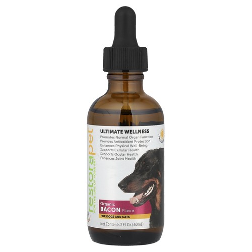 Ultimate Wellness, For Dogs and Cats, Organic Bacon, 2 fl oz (60 ml)