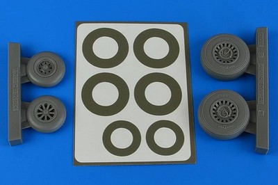 A-26B/C (B-26B/C) Invader wheels & paint masks early - ICM - / 1:48 - Aires 4841