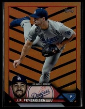 2023 Topps Update #US191 J.P. Feyereisen Orange and Black Foil