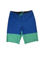 Patagonia Men's Hydropeak Boardshorts 21" Santa Cruz Blue Teal 29" Waist NWOT