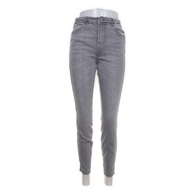H&M, Jeans, Größe: 40, Grau, Baumwolle/Elasthan/Polyester, Einfarbig, Denim #rbJ