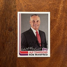 Rob Manfred Autographed 2017 Topps Archives Signed Card #136 - MLB Commissioner