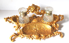 Eisenhütte unterm Mägdesprung, prächtiges Schreibzeug, Neo-Rokoko, Eisenkunstguß