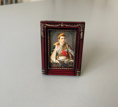 Mini Rahmen mit Portrait Kaiser Napoleon Bonaparte (9 x 6,8 cm)