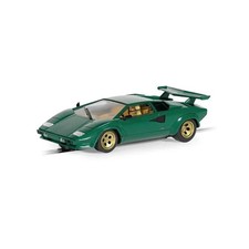 Scalextric SSRC4500 Lamborghini Countach Toy Slot Car for Use Race Green