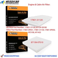 Engine & Cabin Air Filter Fits 2005-2012 Toyota Avalon New Premium Quality