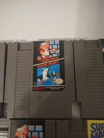 Original Nintendo NES Games Lot 7 games Super Mario 10 Yard Fight