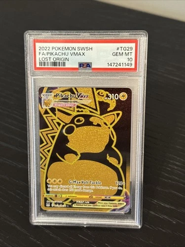 2022 Pokemon SWSH #TG29 Pikachu VMAX Lost Origin PSA 10