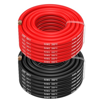 Mmobiel 6 Awg Electrical Silicone Wire - 6 Gauge 13.30Mm Tinned Copper Cable